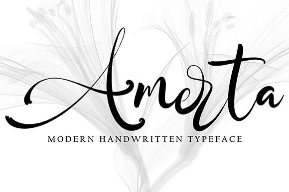 Amerta: A Modern Handwritten Script for Creative Makers