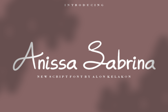 Anissa Sabrina Font Review for Editorial Design
