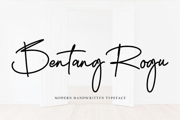 Bentang Rogu: A Handwritten Font for Modern Editorial Design