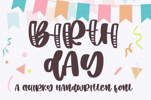 Birth Day Font for Professional Branding and Design