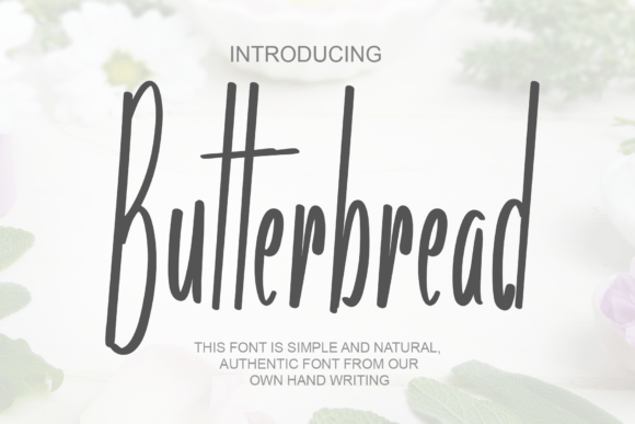 Butterbread: A Handwritten Typeface for Modern Editorial Design