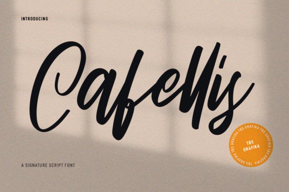 Cafellis Font for Handmade Creations