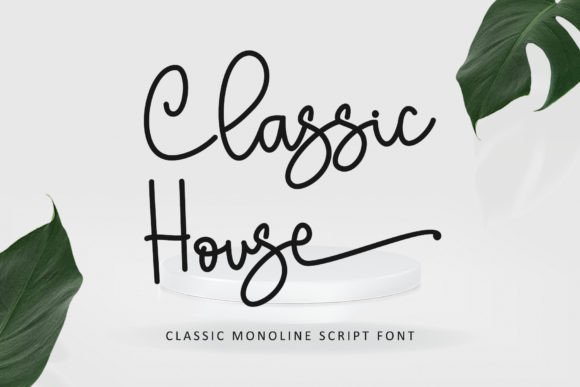 Classic House Font for Web Design