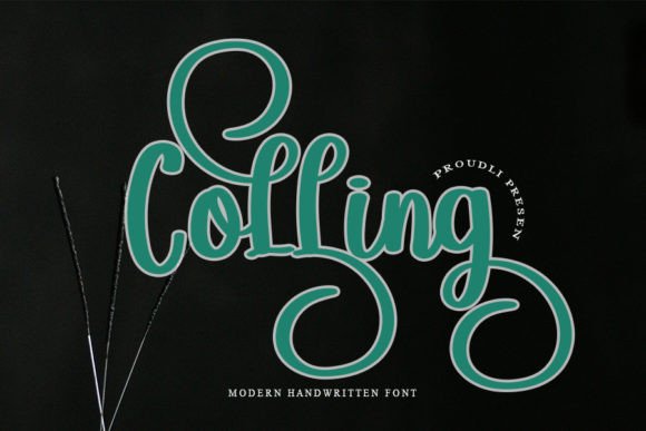Colling: A Handwritten Font for Romantic Editorial Design