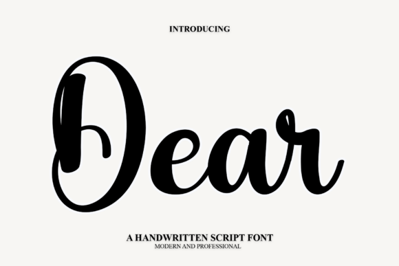 Dear: A Handwritten Font for Editorial Design