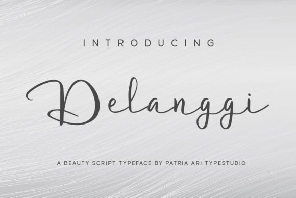 Delanggi: A Handwritten Typeface for Authentic Editorial Design