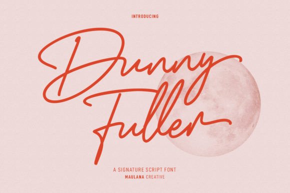Dunny Fuller: The Luxury Handwritten Font for Premium Branding