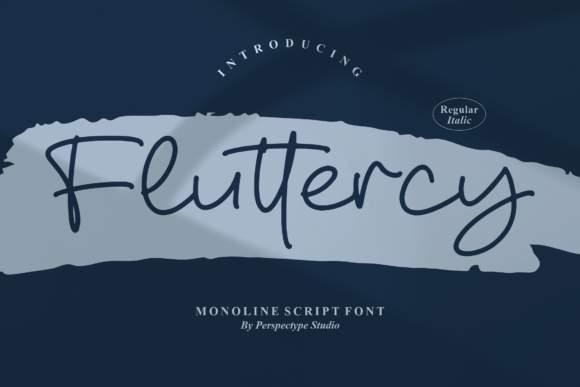 Fluttercy: A Romantic Script Typeface for Digital Brands