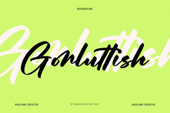 Gorluttish: The Handwritten Typeface for Modern Editorial Design