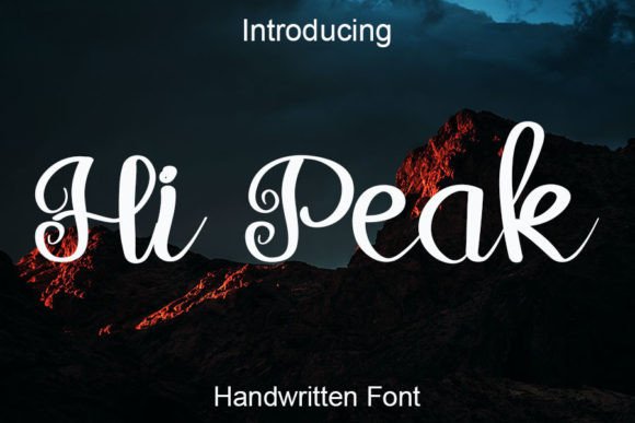 Hi Peak: A Handwritten Font for Editorial Elegance