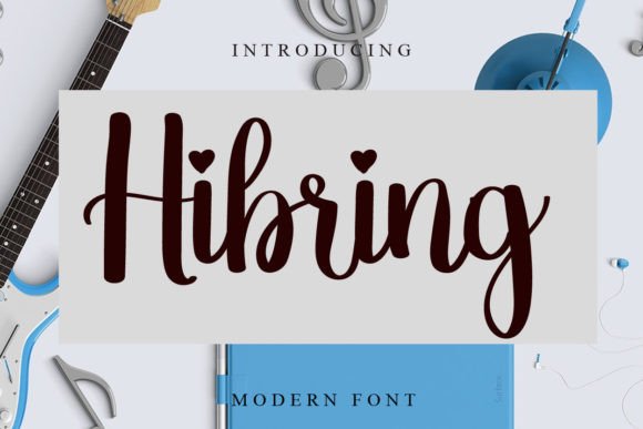 Hibring: The Sweet Handwritten Typeface for Editorial Design