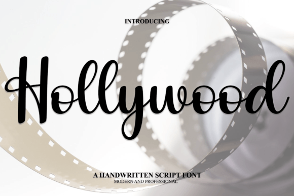 Hollywood Font for Handmade Projects