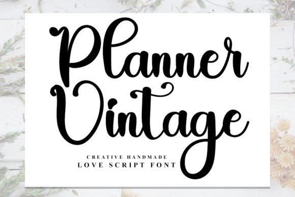 Planner Vintage: The Handwritten Typeface for Authentic Branding