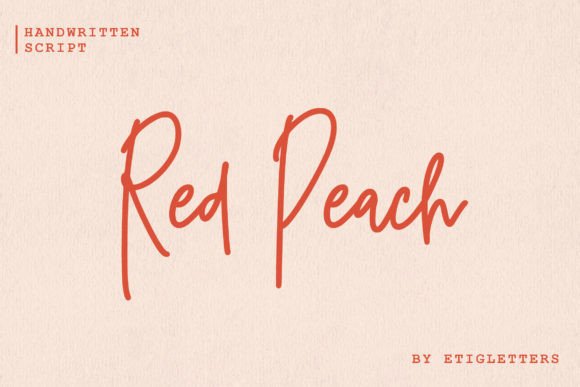 Red Peach: The Script Font That Elevates Digital Brand Experiences