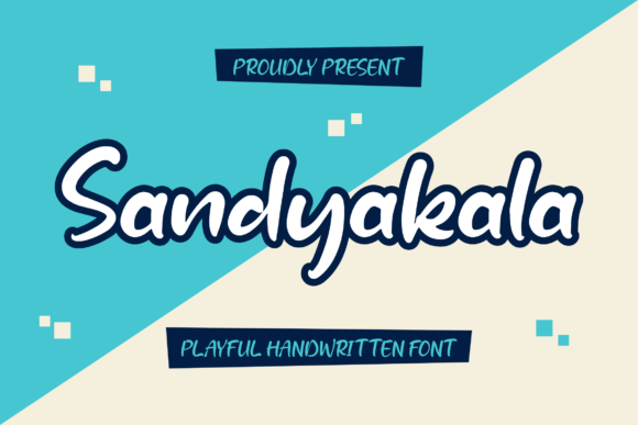Sandyakala: A Whimsical Handwritten Font for Editorial Design