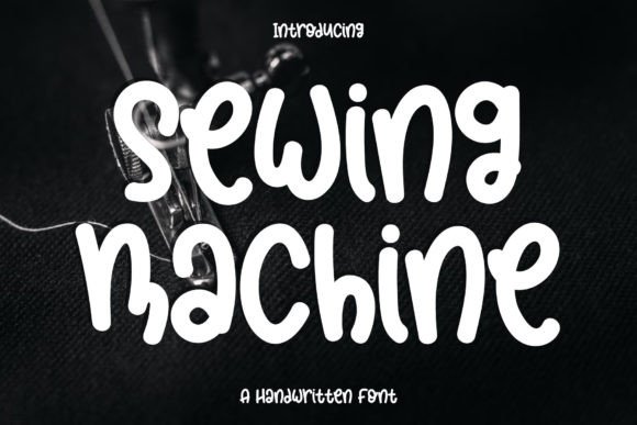 Sewing Machine Font for Creative Campaigns