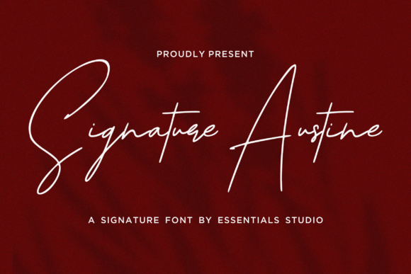 Signature Austine: A Stylish Script Font for Digital Design
