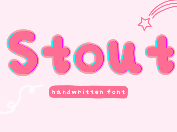 Stout: A Whimsical Handwritten Typeface for Editorial Design