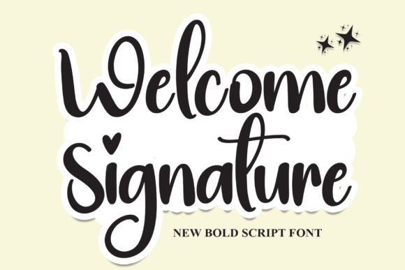 Welcome Signature: The Perfect Script Font for Your Brand Identity